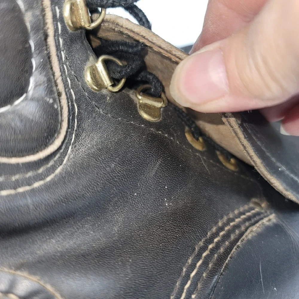 VTG Carolina Steel Toe Leather Boots Sz 11‎ 6